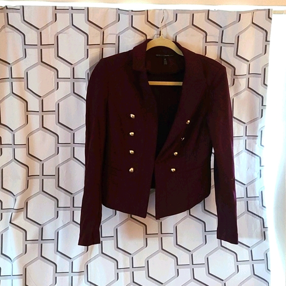 Jackets \u0026 Coats | Whbm Burgundy Blazer 